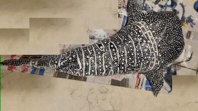 Handmade Recycled Whale