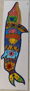 Handmade Minke Whale Bookmark
